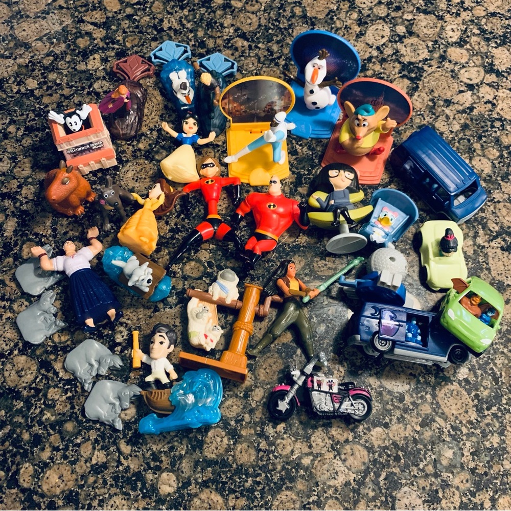 Lot of Disney Movies McDonald's Happy Meal Toys Bundle